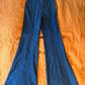 Women's Blue Flared Jeans